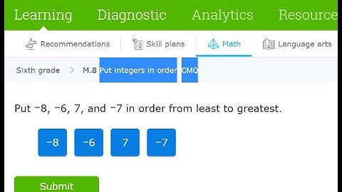 Put integers in order (CMQ) | IXL skill | Sir Abid Kazmi | QBHS