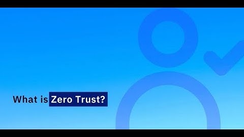 What is Zero Trust?