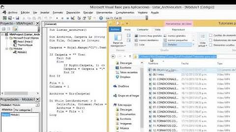 Listar Archivos desde una Carpeta a Excel   VBA Excel 2013 #21