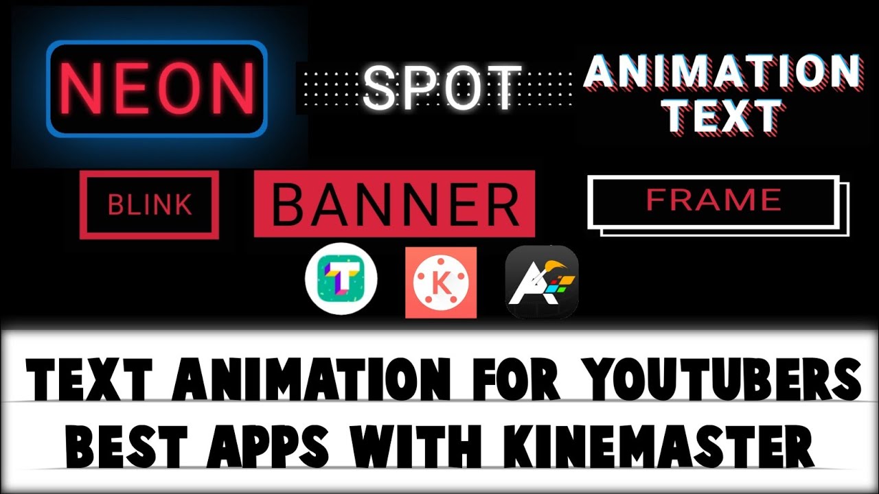 KINEMASTER TEXT EFFECT TUTORIAL - YouTube
