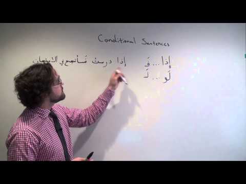 Arabic Grammar: Forming Conditional Sentences in Arabic الشرط