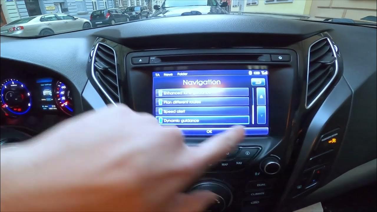 How to Enter and Manage Navigation Settings in Hyundai i40 ( 2011