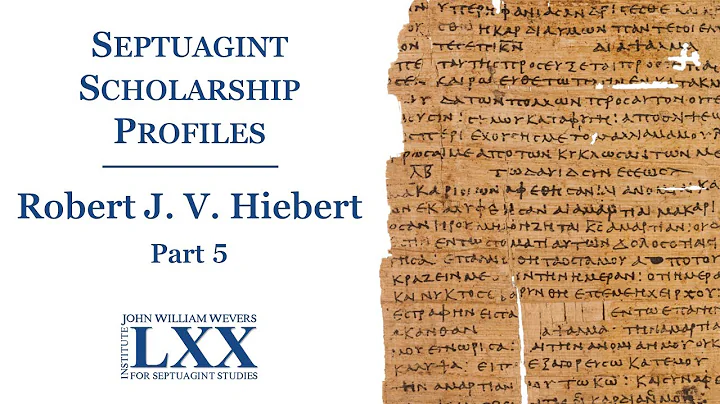 Scholarship Profiles: Robert J. V. Hiebert, Part 5 - Recommendations and Prospects