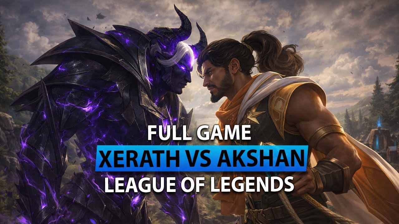 Xerath vs Akshan Mid Lane Gameplay | Ranked (No Commentary)