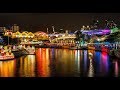 [4K] Amazing night "Clarke Quay" bar and restaurants walking from MRT station, Singapore