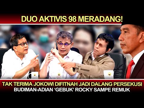 Duo Aktivis 98 Meradang❗️Tak Terima Jokowi Difitnah, Budiman-Adian &rsquo;Gebuk&rsquo; Rocky Sampe Remuk