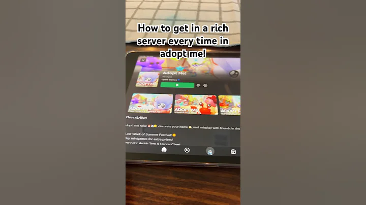 How to get in a rich server, every time in adopt me!