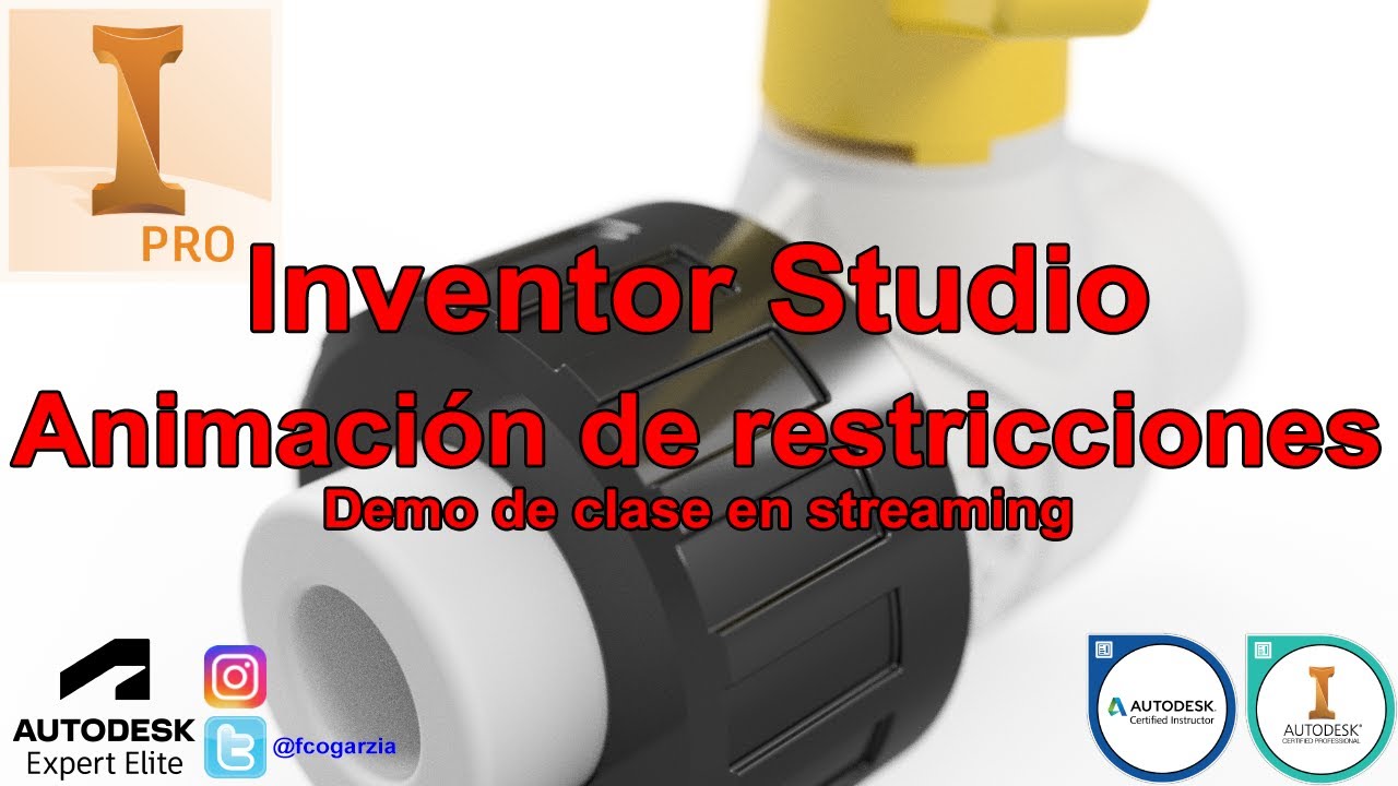 Autodesk Inventor Studio | Animación de restricciones - YouTube