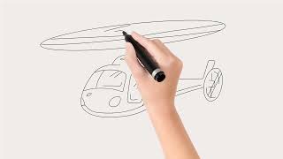 رسم اطفال|رسم طائرة سهل للاطفال|تعليم الرسم للاطفال والمبتدئين رسم سهل جد _learn to draw an airplane