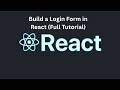Simple React Login Form with Error Handling