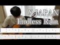 "X JAPAN" "Endless Rain" guitar solo  fingerstyle with tab score