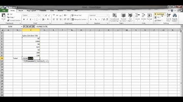 How to use AutoSum in Microsoft Excel 2010