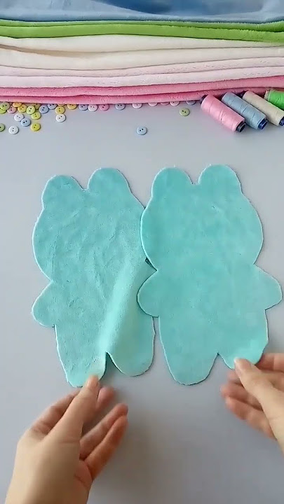 How To Sew A Plush Bunny 🖤 Super Easy Sewing Project #shorts #handmade