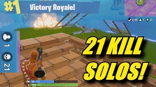 21 Kill Solo Win! (Full Fortnite Gameplay)