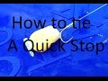 How to attach a quick bait stop to a hair rig