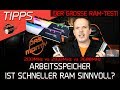 Arbeitsspeicher - RAM | 2133 vs 2933 vs 3600MHz | Ist schneller Ram sinnvoll? | DasMonty