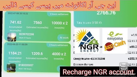 NGR energy account me pese kese Dalein with Easypaisa Jazzcash account Urdu | TechTechnology