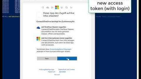 OneDrive PowerShell Module - Authentication