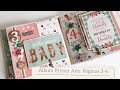 ALBUM PRIMER AÑO. PAGINAS 3 Y 4 - TUTORIAL | LLUNA NOVA SCRAP