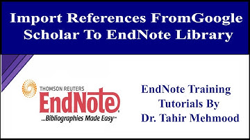 How to Import a Reference from Google Scholar to EndNote