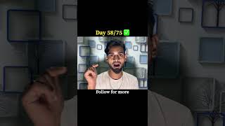 Day 58/75 ✅ #shortsfeed #75daysstrong #dailyinspiration #youtubeshorts #viral #foryou #short #short