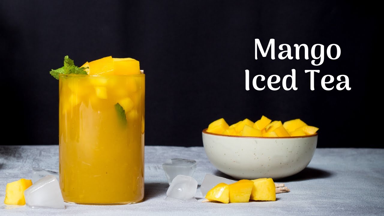 Siddhi making Mango Iced Tea, recipe video