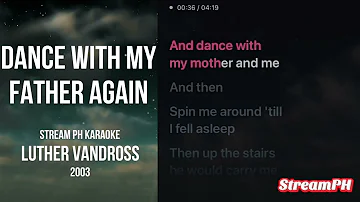 2003 Luther Vandross Dance With My Father Again Karaoke [Original]