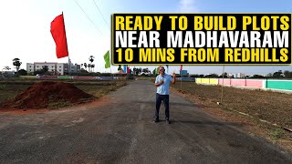 #1395 Ready to Build Plots Near Madhavaram | ₹3300/SQFT | 10 mins from Redhills