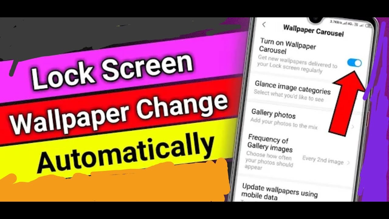 How to turn off automatically lock screen wallpaper change without app