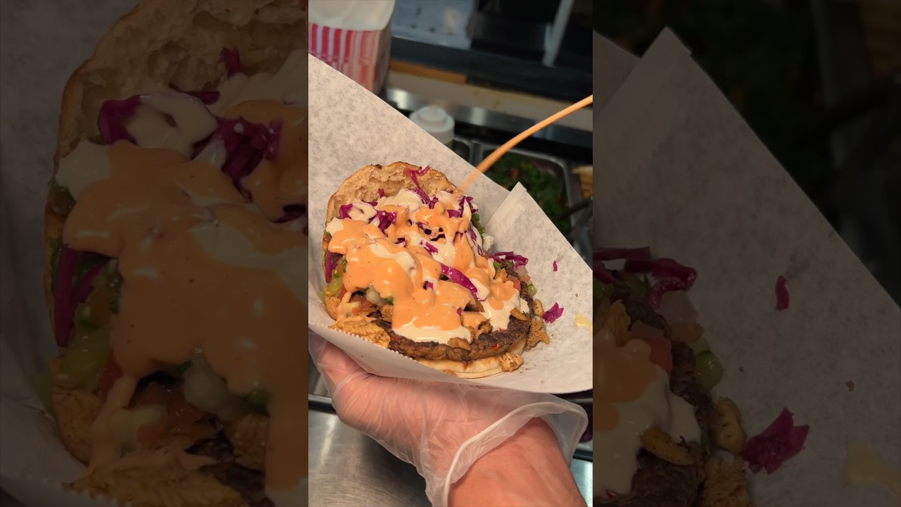 Part 2 of 2: We went ALL OUT with Halal Middle Eastern food at Bis Bas Grill in NYC! 🥙 #DEVOURPOWER