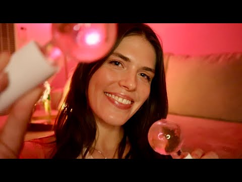 ASMR | Girl's Night Valentine's Sleepover 💝 (Hair Brushing, Doing Your Skincare, Layered Sounds)