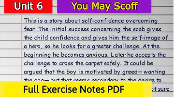 Class 11 English | Unit 6 Health and Exercise | You may scoff Exercise Question Answers & Grammar