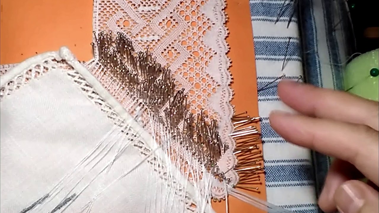 Haciendo un pañuelo de encaje - Parte 9 - Cierre del pañuelo