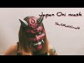 Japan red Oni mask / Skull Mask Craft production