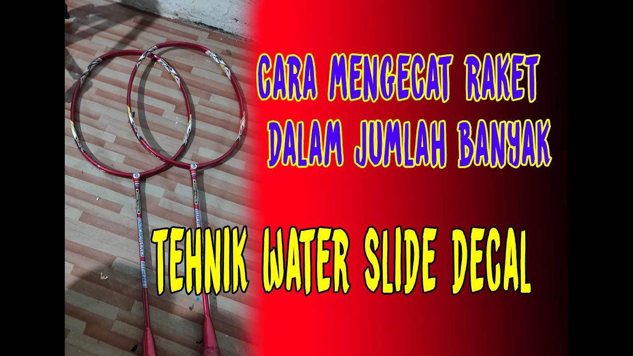 Repaint raket (badminton) - YouTube