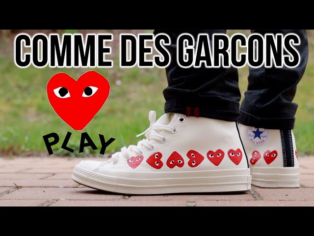 multi heart comme des garcons converse