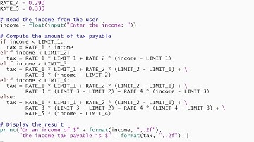 Python 3 Programming Tutorial: Tax.py