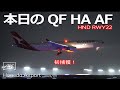 【QF HA AF】QANTAS A330 ,  HAWAIIAN Airlines A330 , AIR FRANCE B787-9 HANEDA RWY22 LDA-W Approach