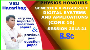 B.sc Semester 4 core 10 section 2018-21 questions paper VBU Hazaribagh