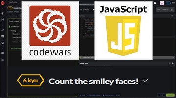 [ 6 kuy ] Count the smiley faces! codeWars / JavaScript .