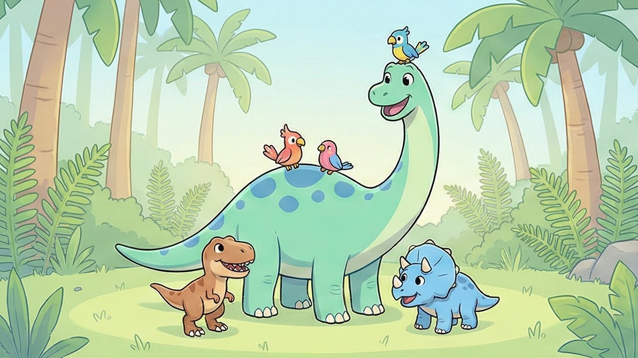 Diplodok Dyzio - Piosenka o Dinozaurach 🦕🌿 Piosenki dla Dzieci | Pioseneczki