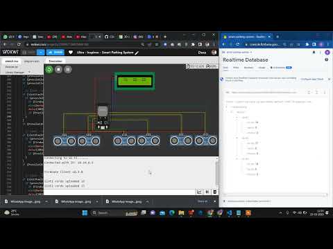 Smart Parking System using ESP32 on Wowki with Firebase Database | Devfolio Competition