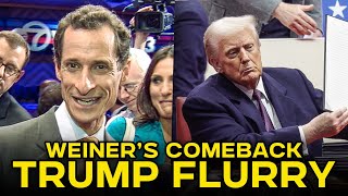 The Weiner Makes His Return To Politics & Media Focuses On Hysteria As Trump Pushes Executive Orders