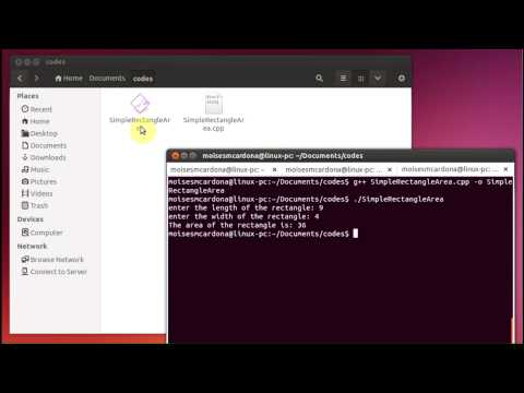 Simple Rectangle Area C++ Code (Linux)