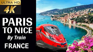 [4k] Paris to Nice Train First Class Tour |  TGV InOui  | How to go to Nice from Paris