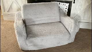 MOMCAYWEX Kids Sofa, 2 in 1 Flip Out Foam Couch, Soft Play Lounge Chair Review