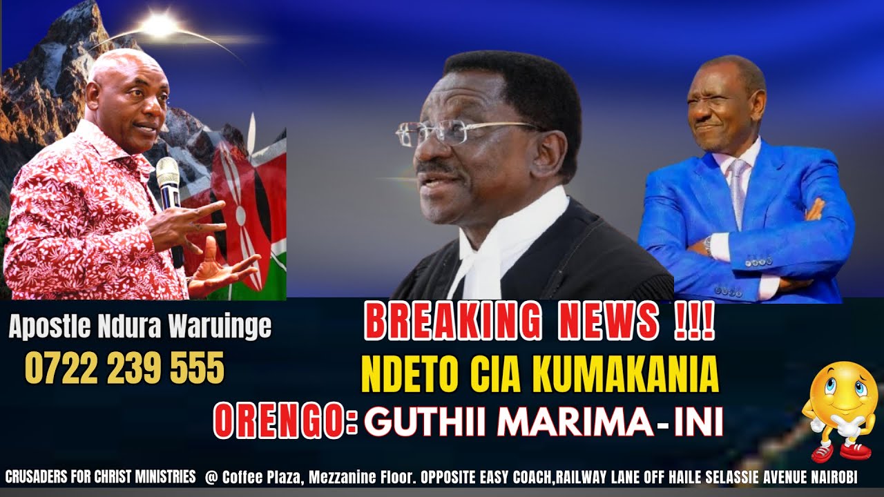 NDETO CIA KUMAKANIA ORENGO KUNINWO😥😥😥| Apostle Ndura Waruinge | Bethel Clouds TV