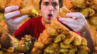 FRIED TACO BELL EGG ROLLS * ASMR MUKBANG NO TALKING *  NOMNOMSAMMIEBOY