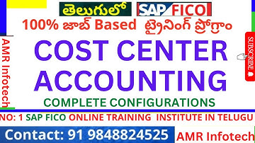 CONTROLLING (COST CENTER ACCOUNTING) COMPLETE CONFIGURATIONS Part 1