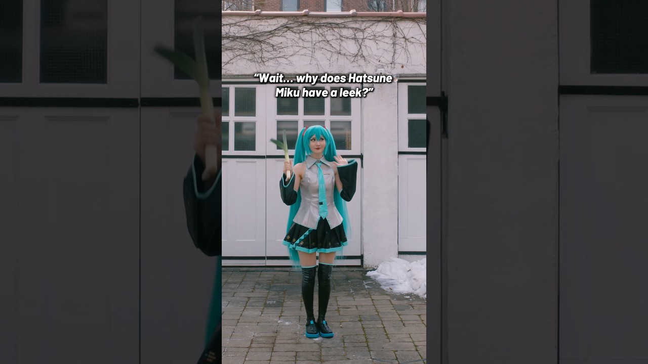 The origin of Miku’s leek 🥬 #hatsunemiku #hatsunemikucosplay #vocaloid #anime #bleach #manga #miku